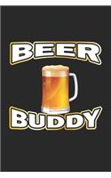 Beer Buddy: Notizbuch Geschenk-Idee - Karo - A5 - 120 Seiten