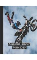 365 Academic Planner 2019-2020: Large Page Per Week View School or College Planner Diary for All Your Organisational Needs - Motorbike Stunts