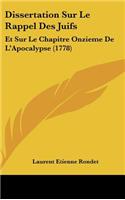 Dissertation Sur Le Rappel Des Juifs