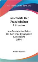 Geschichte Der Franzosischen Litteratur