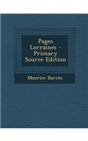 Pages Lorraines: (French)