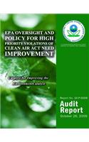 EPA Oversight and Policy for High Priority Violations of Clean Air Act Need Improvement