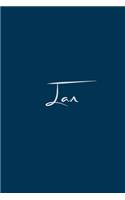 Ian: notebook with the name on the cover, notebook for notes, Journaling