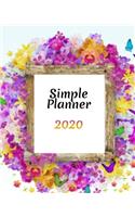 Simple Planner 2020: Best Weekly and Monthly planner Jan 1, 2020 2021 to Dec 31, 2020 2021 - Include Weekly & Monthly Planner + Calendar and 100 plank pages to write.