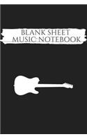 Blank Music Sheet Notebook: Blank Music Sheet Notebook: Music Manuscript Paper, 6*9, 140 pages,