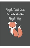 Always Be Yourself Unless You Can Be A Fox Then Always Be A Fox