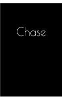 Chase: Notebook / Journal / Diary - 6 x 9 inches (15,24 x 22,86 cm), 150 pages. Personalized for Chase.