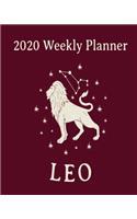 2020 Weekly Planner Leo: A Monthly and Yearly Calendar
