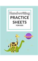 Handwriting Practice Sheets for kids