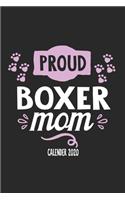 Proud Boxer Mom Calender 2020