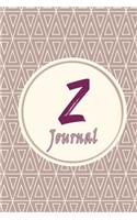 Initials Letter "Z" journal: Journal & personal diary for women and girls: personal notebook "Z" with a lovely heart Monogram journal: Size at 6*9 with 90 lined & framed pages