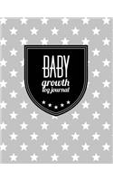 Baby Growth Log Journal: Star Design Log Book for Baby Activity: Eat, Sleep and Poop and Record Baby Immunizations and Medication(64 Baby Health Record Journal Book)
