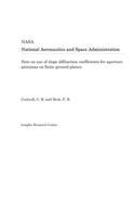 Note on Use of Slope Diffraction Coefficients for Aperture Antennas on Finite Ground Planes