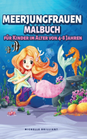 Meerjungfrauen Malbuch für Kinder im Alter von 4-8 Jahren