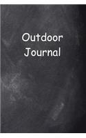 Outdoor Journal Chalkboard Design: (Notebook, Diary, Blank Book)