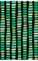 Journal Notebook Abstract Rectangles In Green