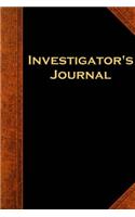 Investigator's Journal