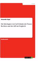 Ideologien von Carl Schmitt, der Neuen Rechten und der AfD im Vergleich