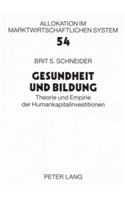 Gesundheit Und Bildung