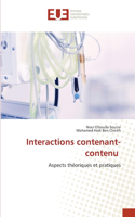 Interactions contenant-contenu