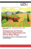 Categorias de Pymes Agricolas Regionales En Zonas Bajo Riego