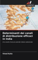 Determinanti dei canali di distribuzione efficaci in India