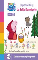 Peppa Pig. Lectoescritura - Aprende con Peppa. Caperucita y La bella durmiente: Dos cuentos con pictogramas para aprender a leer