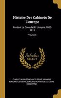 Histoire Des Cabinets De L'europe