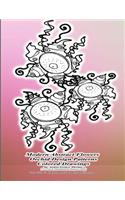 Modern Abstract Flowers Orchid Design Patterns Colored Drawings by Artist Grace Divine