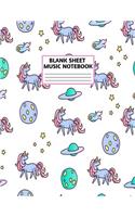 Blank Sheet Music Notebook