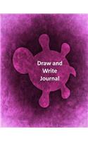 Draw and Write Journal: Pink Sea Turtle Cover Write and Draw Journal, 8.5 x 11 inch with 200 pages to draw and write in. Fun activity book for young and old.