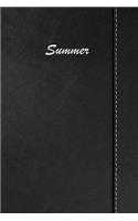 Summer: Weekly Meal Planner Simulated Black Leather Track And Plan Your Meals 52 Week Food Planner / Diary / Log / Journal / Calendar Meal Prep And Planning