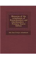 Memories of the Arbuthnots of Kincardineshire and Aberdeenshire