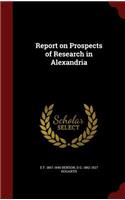 Report on Prospects of Research in Alexandria
