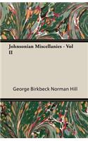 Johnsonian Miscellanies - Vol II: (English)