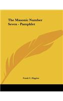 The Masonic Number Seven - Pamphlet