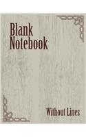 Blank Notebook Without Lines: Blank Doodle Draw Sketch Book