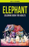 Elephant Coloring Book For Adults: An Adults Coloring Book of 30 Stress Relief Elephant Coloring Book Designs