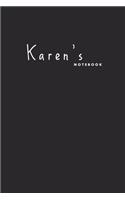 Karen's notebook: Custom made Scrapbook for Women