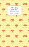 2020 Weekly Planner January to December
