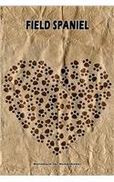 Field Spaniel Notizbuch für Hundehalter: Hunderasse Field Spaniel. Ideal als Geschenk für Hundebesitzer - 6x9 Zoll (ca. Din. A5) - 100 Seiten - gepunktete Linien