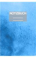 Notizbuch A5 Muster Wasserfarben Blau