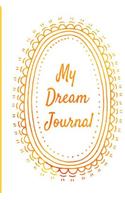 My Dream Journal: Self Exploration and Reflection, Black and White Illustrated, Double Page Spread, Dream Log, Medium Size