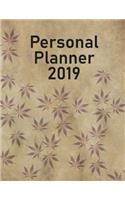 Personal Planner 2019: Organize, Plan, and Document Everything Easily - All Year Long With This Full Size (8.5 x 11 Inches) 2019 Notebook - Parchment Paper With Leaves