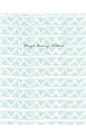 Triangle Drawing Notebook: Smart Notebook with 1/4 Inch Square Graph Paper Pages Large Size, for Smart People