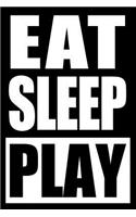 Eat Sleep Play Gift Notebook for a Board Game Lover, Blank Lined Journal