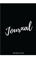 Journal 400 Pages: Black: Journal 7 X 10: Black: Journal 7 X 10