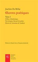 Oeuvres Poetiques. Tome I