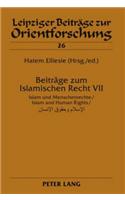 Beitraege Zum Islamischen Recht VII