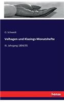 Velhagen und Klasings Monatshefte: IX. Jahrgang 1894/95